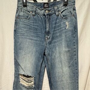 BDG Blue Distressed Flare Jeans - Urban Outfitters